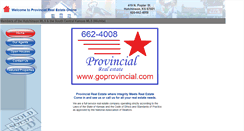 Desktop Screenshot of goprovincial.com